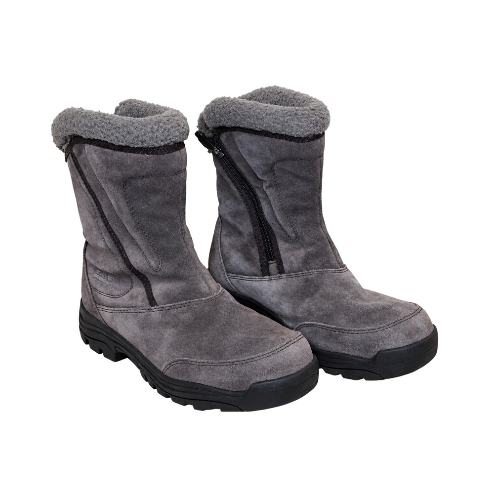 Sorel WaterFall Thinsulate Suede Winter Boots Women 8 Grey NL1964-225